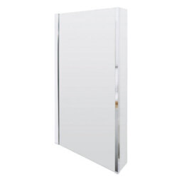 Balterley Contemporary Chrome 6mm Toughened Safety Glass Reversible L-Shaped Bath Screen Fixed - thumbnail 1