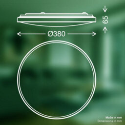Briloner Led Ceiling Light Round Lamp Living Room Energy Efficiency A Neutral White 38Cm, 17,1W, 3900Lm - thumbnail 9