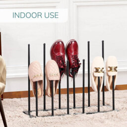 House Of Home 6 Pair Welly Walking Boot Stand Dryer Metal Shoe Rack Garden Shed Home Storage - thumbnail 3