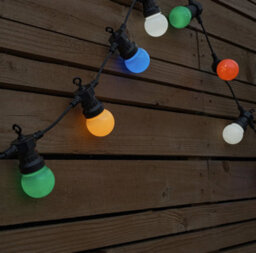 20 X Outdoor Multi-Coloured Festoon Chain String Lights Garden Wall Party Light - thumbnail 2