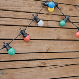 20 X Outdoor Multi-Coloured Festoon Chain String Lights Garden Wall Party Light - thumbnail 4