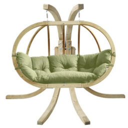 Amazonas Globo Royal Double Seater Hanging Chair Set - Oliva - thumbnail 1