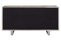 Orsina Natural Wood Sideboard, Light Oak Timber 3 Door Buffet Cabinet, Functional Wooden Storage Unit - thumbnail 4