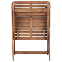 Beliani Bistro Set Folding Paraggi Certified Acacia Wood Brown - thumbnail 6