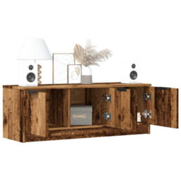 Berkfield Durable Tv Cabinet Old Wood 102X35X36.5 Cm Engineered Wood - thumbnail 2