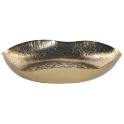 Beliani Set Of 3 Trinket Dishes Ujung Metal Gold - thumbnail 4