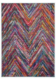 Modern Rug For Bedroom & Living Room, Stain-Resistant Dining Room Rug, 7mm Thick Multicolor Geometric Rug-80Cm X 150Cm - thumbnail 6