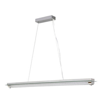 Luminosa Lighting Luminosa Tube Pendant 36W Led 4000K Polished Chrome/mirror / Sand Diamond, 2800Lm, 3Yrs Warranty - image 1