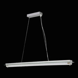 Luminosa Lighting Luminosa Tube Pendant 36W Led 4000K Polished Chrome/mirror / Sand Diamond, 2800Lm, 3Yrs Warranty - thumbnail 2