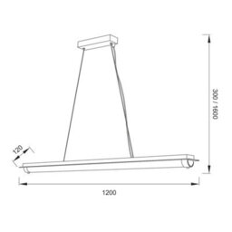 Luminosa Lighting Luminosa Tube Pendant 36W Led 4000K Polished Chrome/mirror / Sand Diamond, 2800Lm, 3Yrs Warranty - thumbnail 3