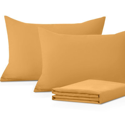 Moonlight Bedding Pillowcase Pack Of 2-Envelope Closure Super Soft Brushed Microfiber House Wife Pillow Cover,(Ochre, 50X75 Cm) - image 1