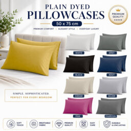 Moonlight Bedding Pillowcase Pack Of 2-Envelope Closure Super Soft Brushed Microfiber House Wife Pillow Cover,(Ochre, 50X75 Cm) - thumbnail 9