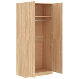 Vidaxl Wardrobe Sonoma Oak 90X52X200 Cm Engineered Wood - thumbnail 6