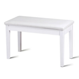 Costway 75Cm Pu Leather Piano Bench Double Duet Seat Padded Vanity Stool W/ Storage - thumbnail 1