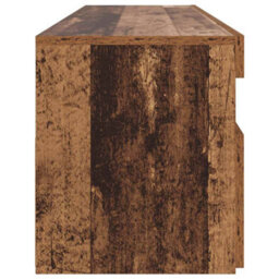 Berkfield Modern Tv Cabinet With Led Lights Old Wood 90X35X40 Cm Engineered Wood - thumbnail 8