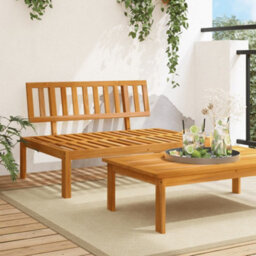 Walplus Garden Pallet Middle Sofa Solid Wood Acacia - 120 X 92 X 69 Cm (W X D X H) - thumbnail 1