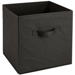 Urbn-Living Urbnliving Height 94Cm Wooden Wide Grey 7 Cube Bookcase With Black 6 Drawers Baskets Storage Unit Shelves - thumbnail 2