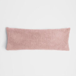 OHS Long Bolster Pillow Teddy Fleece Body Neck Pregnancy Support Cushion - thumbnail 2