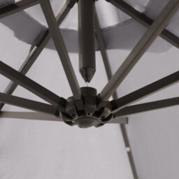 Sundaze Grey 3M Garden Banana Parasol Cantilever Umbrella Outdoor Hanging Led Solar Lights With Base - thumbnail 5