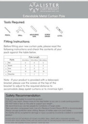Lister Cartwright 19 mm Extendable Metal Curtain Pole Rods - Bronze (Spiral Finials, 210-360 Cm) - thumbnail 8