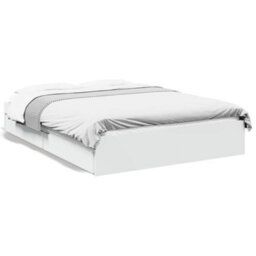 Berkfield Bed Frame With Drawers Without Mattress White 140X200 Cm - thumbnail 2
