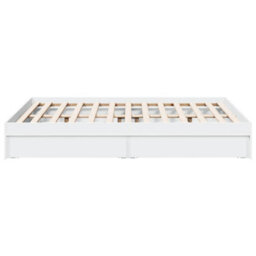 Berkfield Bed Frame With Drawers Without Mattress White 140X200 Cm - thumbnail 5