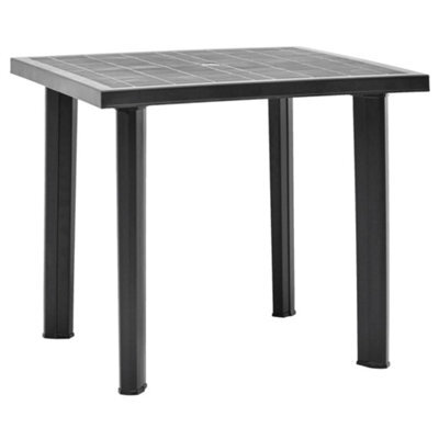 Vidaxl Garden Table Anthracite 80X75X72 Cm Plastic - image 1