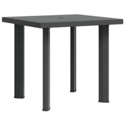 Vidaxl Garden Table Anthracite 80X75X72 Cm Plastic - thumbnail 7