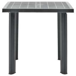 Vidaxl Garden Table Anthracite 80X75X72 Cm Plastic - thumbnail 2