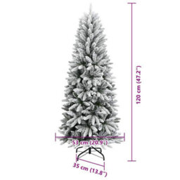 Vidaxl Artificial Christmas Tree With 150 Leds With Stand White 120 Cm - thumbnail 3