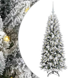 Vidaxl Artificial Christmas Tree With 150 Leds With Stand White 120 Cm - thumbnail 2
