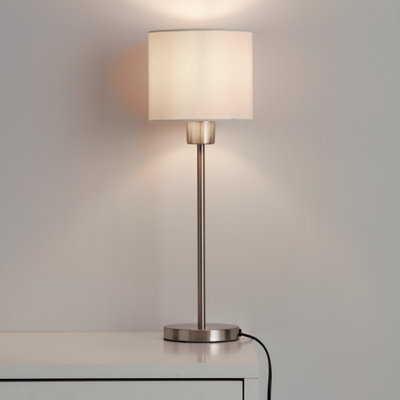 GoodHome Kpezin Cream Fabric Dyed Circular Light Shade (D)15Cm - image 1