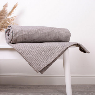 Appletree Verity 100% Organic Cotton Grey Bedspread - image 1