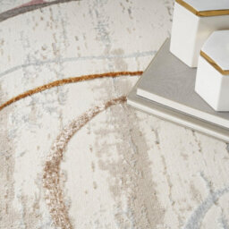 Ivory Multicolor Modern Rug, Anti-Shed Abstract Rug, 10mm Thick Abstract Rug For Bedroom, & Dining Room-119Cm X 180Cm - thumbnail 7