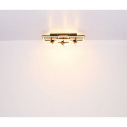 Luminosa Lighting Luminosa Kassu 72X27Cm Integrated Led Semi Flush Ceiling Light Matt Black 3X Led 3000K - thumbnail 7