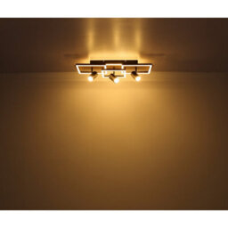 Luminosa Lighting Luminosa Kassu 72X27Cm Integrated Led Semi Flush Ceiling Light Matt Black 3X Led 3000K - thumbnail 6