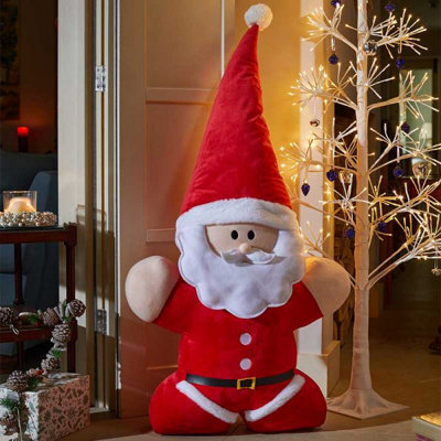 Santa Claus Soft Plush Christmas Decoration - 130Cm - image 1