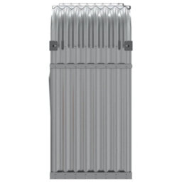 Walplus Log Holder Light Grey 120X45X100 Cm Galvanised Steel - thumbnail 5