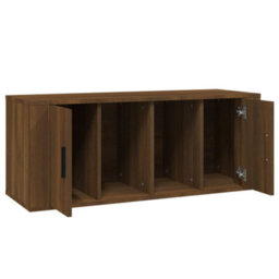 Walplus Tv Cabinet Brown Oak 100X35X40 Cm Engineered Wood - thumbnail 7