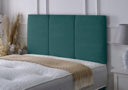 Slumbre Alton Chenille Headboard - 4Ft Small Double - Teal Chenille