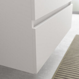 Cygnus bath Bequia Vanity Unit 140Cm Matt White Toscana Basin Mineral Composite - thumbnail 2
