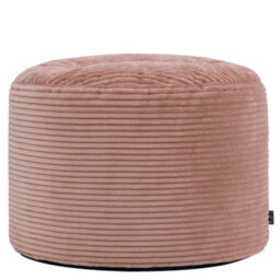 Icon Milano Jumbo Cord Round Footstool Bean Bag, Dawn Pink - thumbnail 2