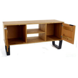 Core Products Wide Screen 2 Door Tv Unit, Antique Waxed Pine - thumbnail 6