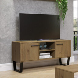 Core Products Wide Screen 2 Door Tv Unit, Antique Waxed Pine - thumbnail 8