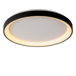 Lucide Vidal Modern Flush Ceiling Light 48Cm - Led Dim. - 1X38W 2700K - Black - thumbnail 4