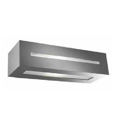 Luminosa Lighting Luminosa Alfil Outdoor Wall Light Urban Grey 1X E27 Ip44