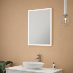 FNX Bathrooms Stockholm Led Bathroom Mirror - 600X800mm With Anti-Fog Demister Pad & Natural White Light (Ip44) - thumbnail 4