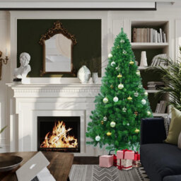 Prime Plus 5Ft Artificial Bushy Xmas Tree With 550 Tips  & Metal Stand - thumbnail 4
