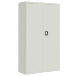 Berkfield File Cabinet Light Grey 105X40X180 Cm Steel - thumbnail 2