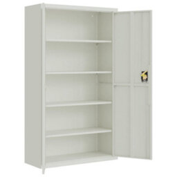 Berkfield File Cabinet Light Grey 105X40X180 Cm Steel - thumbnail 4
